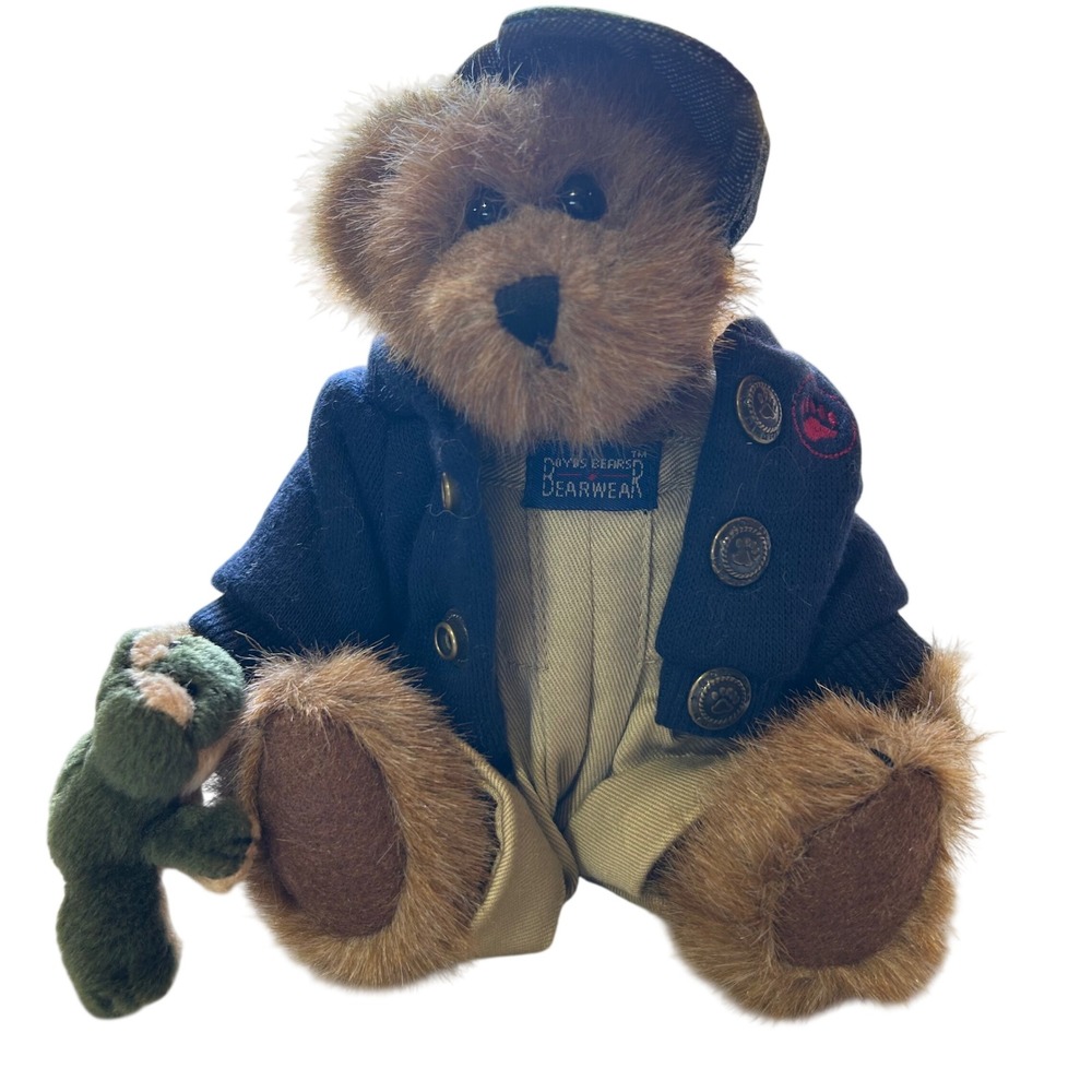 Vintage BOYDS BAILEY Teddy Bear Edmund frog plush 9" Vintage